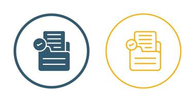 Document Check Vector Icon