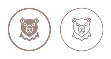 icono de vector de oso