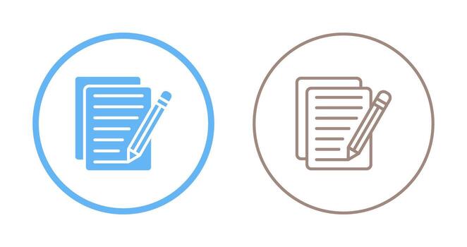 Document Edit Vector Icon