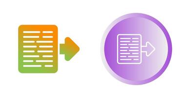 Document Export Vector Icon