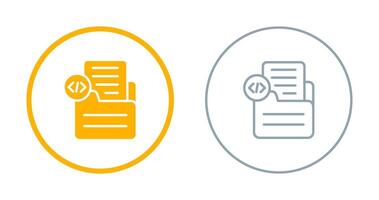 Document Insert Code Vector Icon
