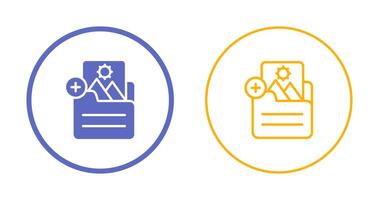 Document Insert Image Vector Icon