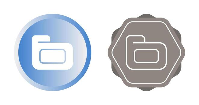 icono de vector de carpeta