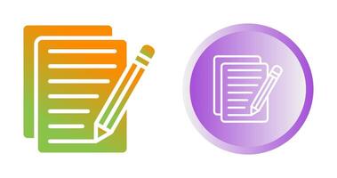 Document Edit Vector Icon