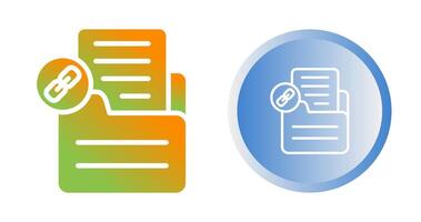 Document Link Vector Icon