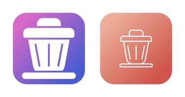 Trash bin Vector Icon