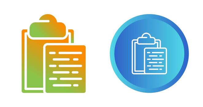 Document Paste Vector Icon