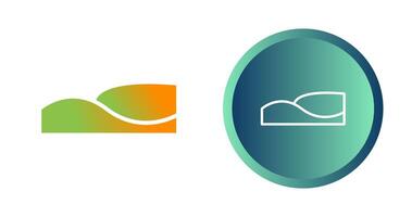 Sand dunes Vector Icon