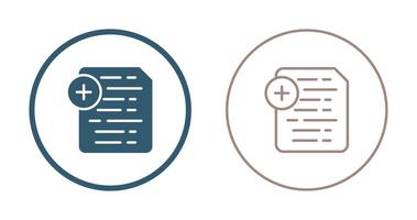 Document Insert Icon Vector Icon