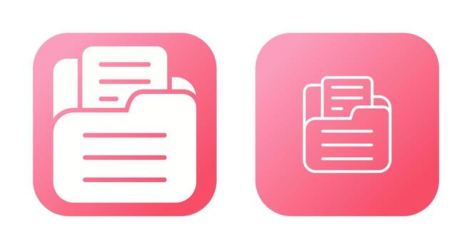 icono de vector de carpeta