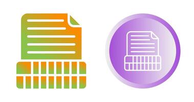 Document Insert Table Vector Icon
