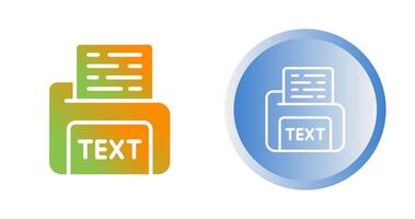 Text File Vector Icon