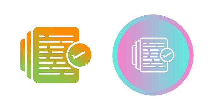 Document Versioning Vector Icon