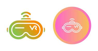 virtual realidad auriculares vector icono