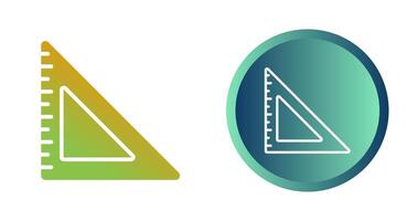 Triangular Ruler Vector Icon