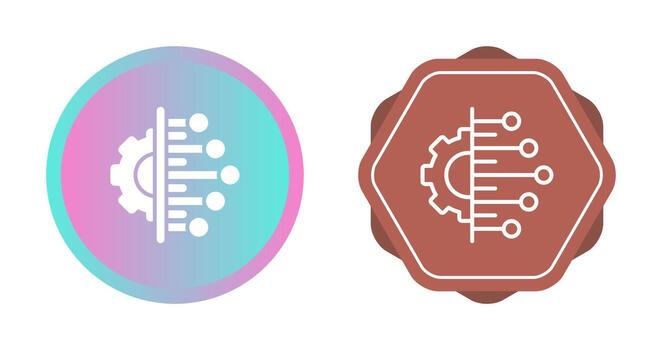 icono de vector de integración de datos