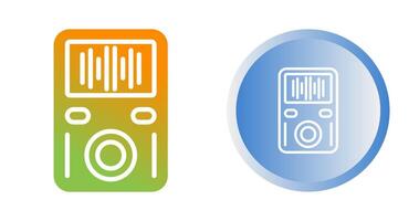 icono de vector de reproductor de mp3