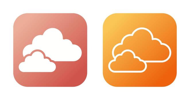 icono de vector de nube