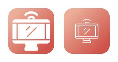 monitor de icono de vector