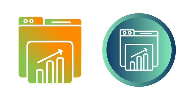 Website Statistics Vector Icon