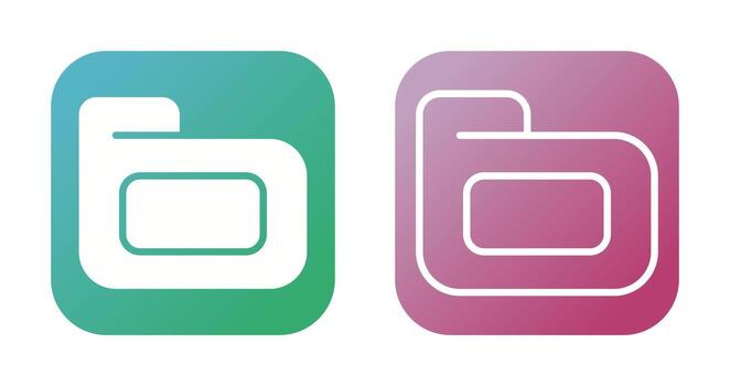 icono de vector de carpeta