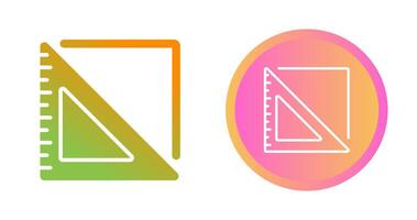 Triangular Ruler Vector Icon