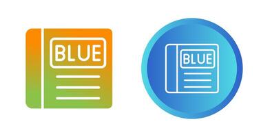 Blue Book Vector Icon