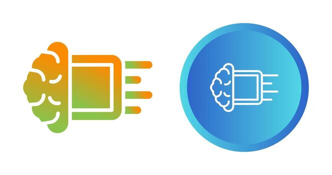Machine Learning Vector Icon