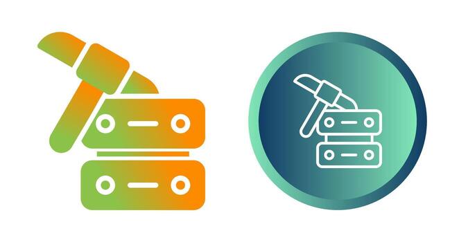 Data Mining Vector Icon
