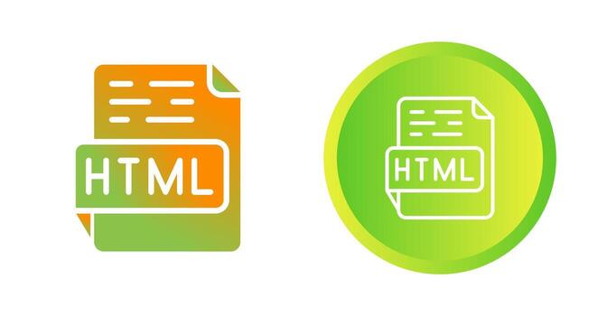 icono de vector html
