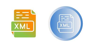 icono de vector xml