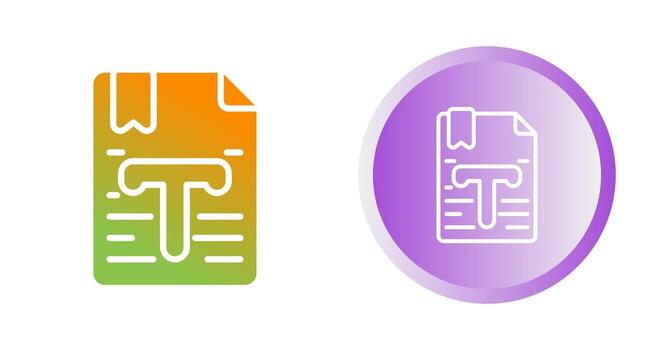 icono de vector de texto