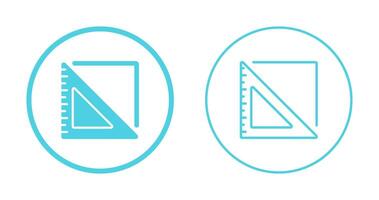 Triangular Ruler Vector Icon