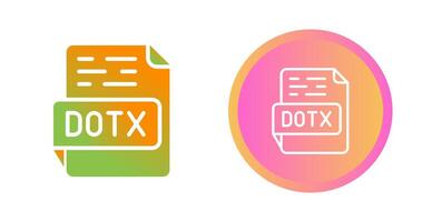 DOTX Vector Icon