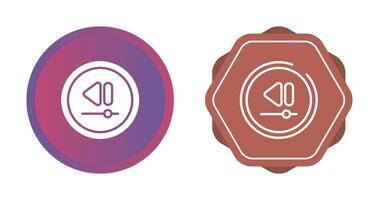 Video Rewind Button Vector Icon