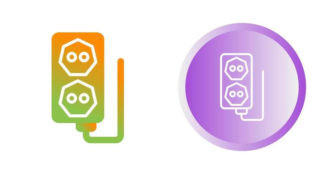 icono de vector de enchufe