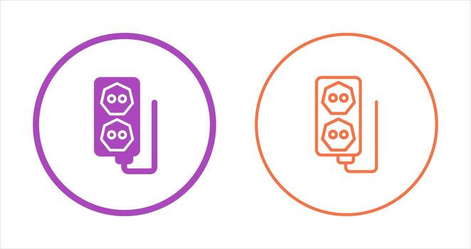icono de vector de enchufe