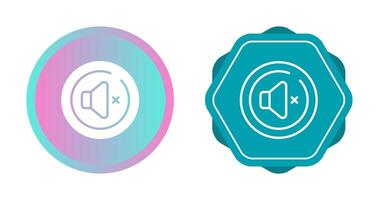 Mute Circle Vector Icon