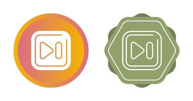Next Track Square Vector Icon