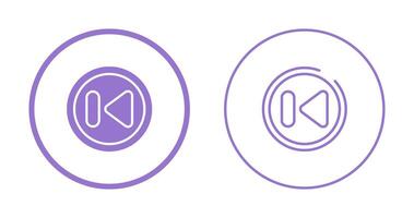 Previous Track Button Vector Icon
