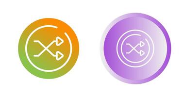 Shuffle Circle Vector Icon