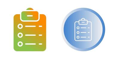 List Check Vector Icon