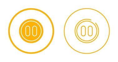 icono de vector de botón de pausa