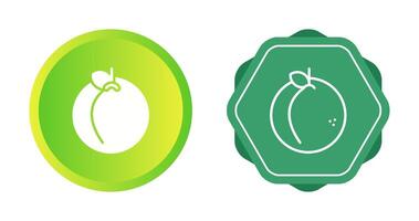 Peach Vector Icon