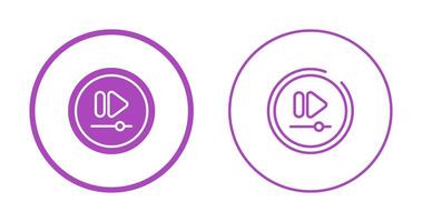 Video Fast Forward Button Vector Icon