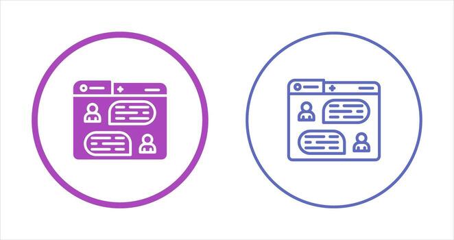 Messaging Vector Icon