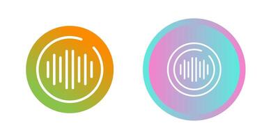 Audio Spectrum Circle Vector Icon