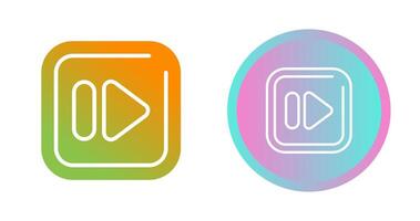 Fast Forward Square Vector Icon