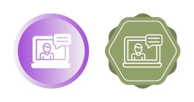 Web Conference Vector Icon