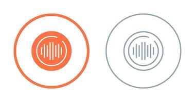 Audio Spectrum Circle Vector Icon